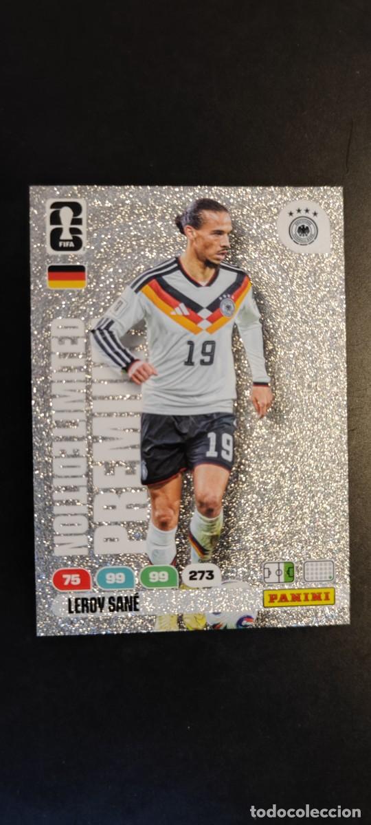Cromos de F&uacute;tbol: ADRENALYN XL FIFA WORLD CUP 2026 CARD LIMITED EDITION PREMIUM SANE ALEMANIA # PANINI
