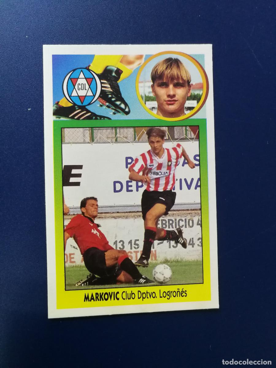 Football Stickers: Marcovic Coloca CD Logro&ntilde;es editorial Este 1993-94, Este 93/94, despegado