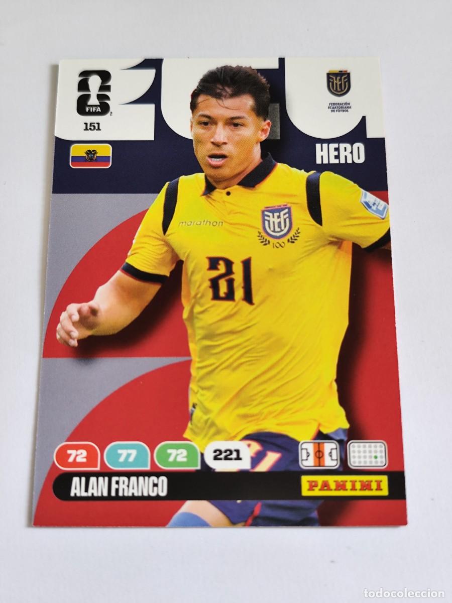 Cromos de F&uacute;tbol: FIFA WORLD CUP 2026 PANINI ADRENALYN XL 151 ALAN FRANCO - HERO ECUADOR