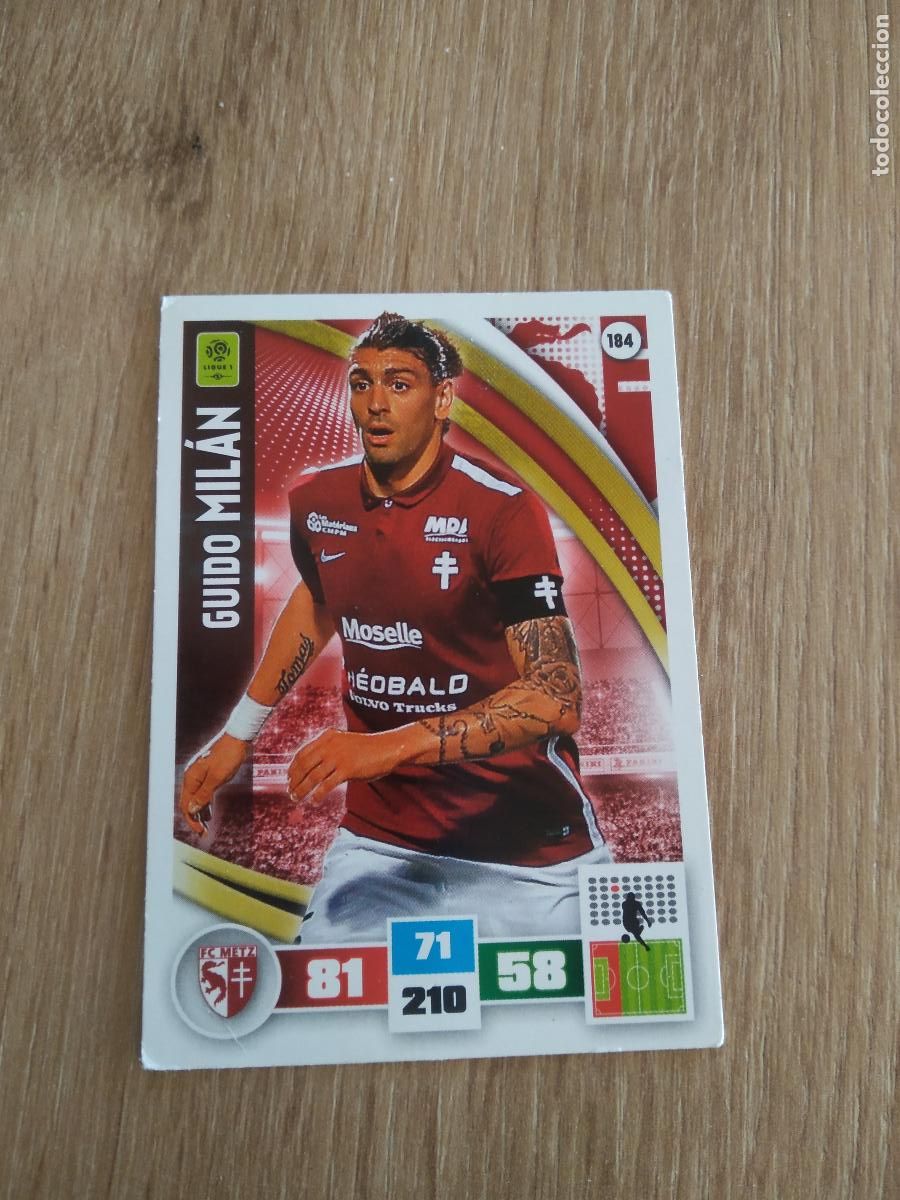 Cromos de F&uacute;tbol: 184 GUIDO MILAN METZ CROMO FUTBOL PANINI LIGA FRANCIA 2016-2017 FOOT LIGUE 1 ADRENALYN 16-17