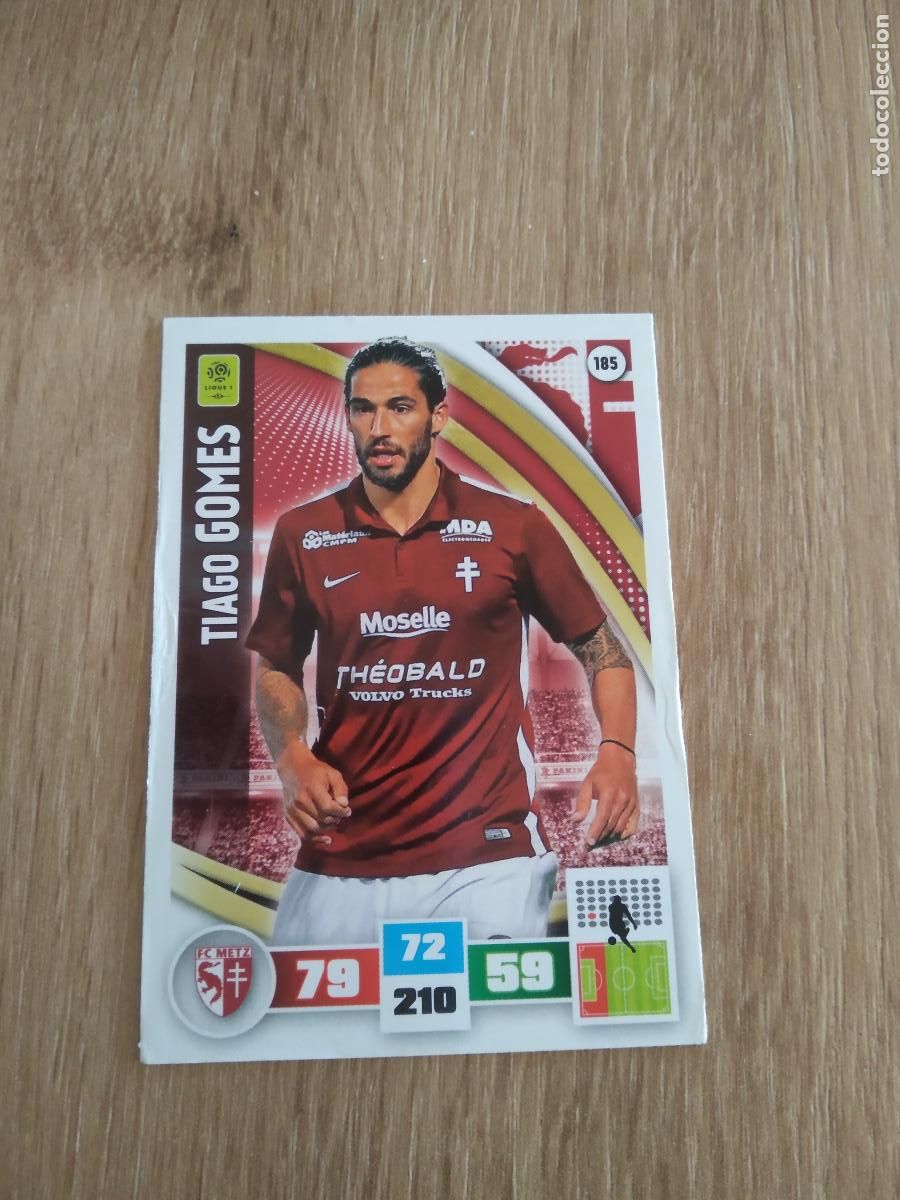 Cromos de F&uacute;tbol: 185 TIAGO GOMES METZ CROMO FUTBOL PANINI LIGA FRANCIA 2016-2017 FOOT LIGUE 1 ADRENALYN 16-17