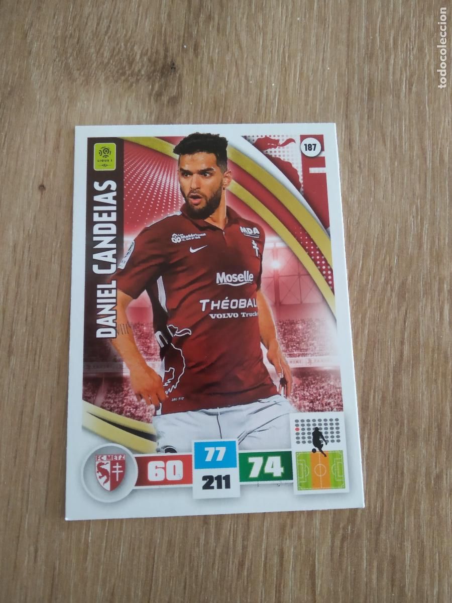 Cromos de F&uacute;tbol: 187 DANIEL CANDEIAS METZ CROMO FUTBOL PANINI LIGA FRANCIA 2016-2017 FOOT LIGUE 1 ADRENALYN 16-17