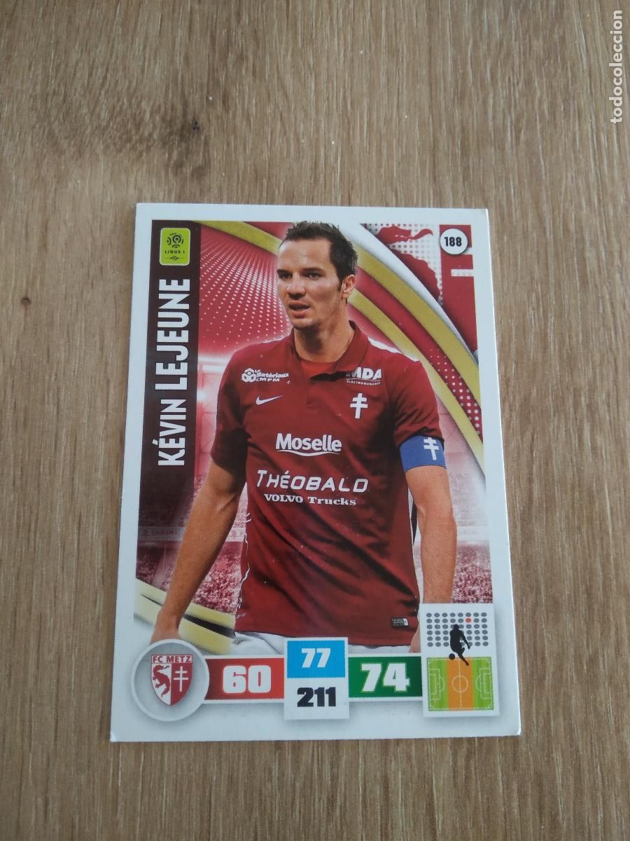 Fu&szlig;ball-Sticker: 188 LEJEUNE METZ CROMO FUTBOL PANINI LIGA FRANCIA 2016-2017 FOOT LIGUE 1 ADRENALYN 16-17