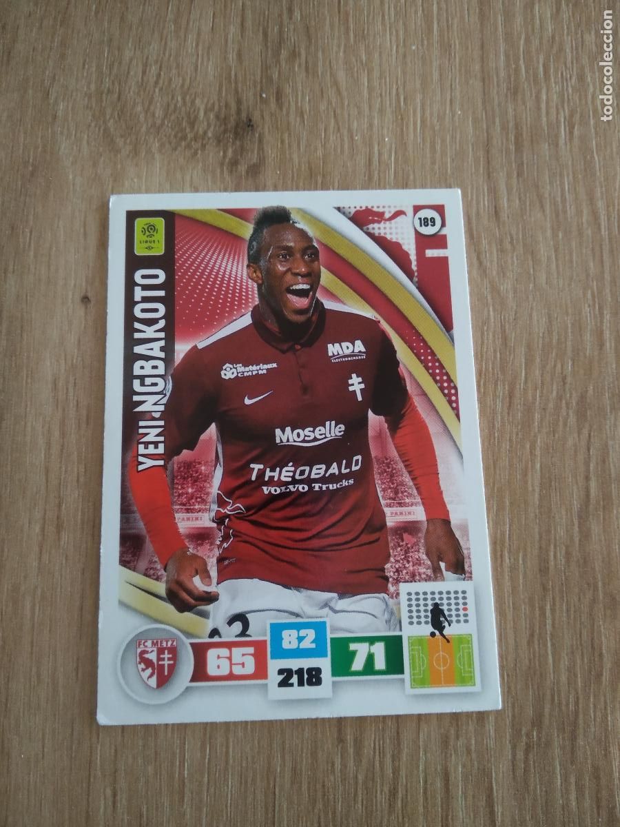 Fu&szlig;ball-Sticker: 189 NGBAKOTO METZ CROMO FUTBOL PANINI LIGA FRANCIA 2016-2017 FOOT LIGUE 1 ADRENALYN 16-17