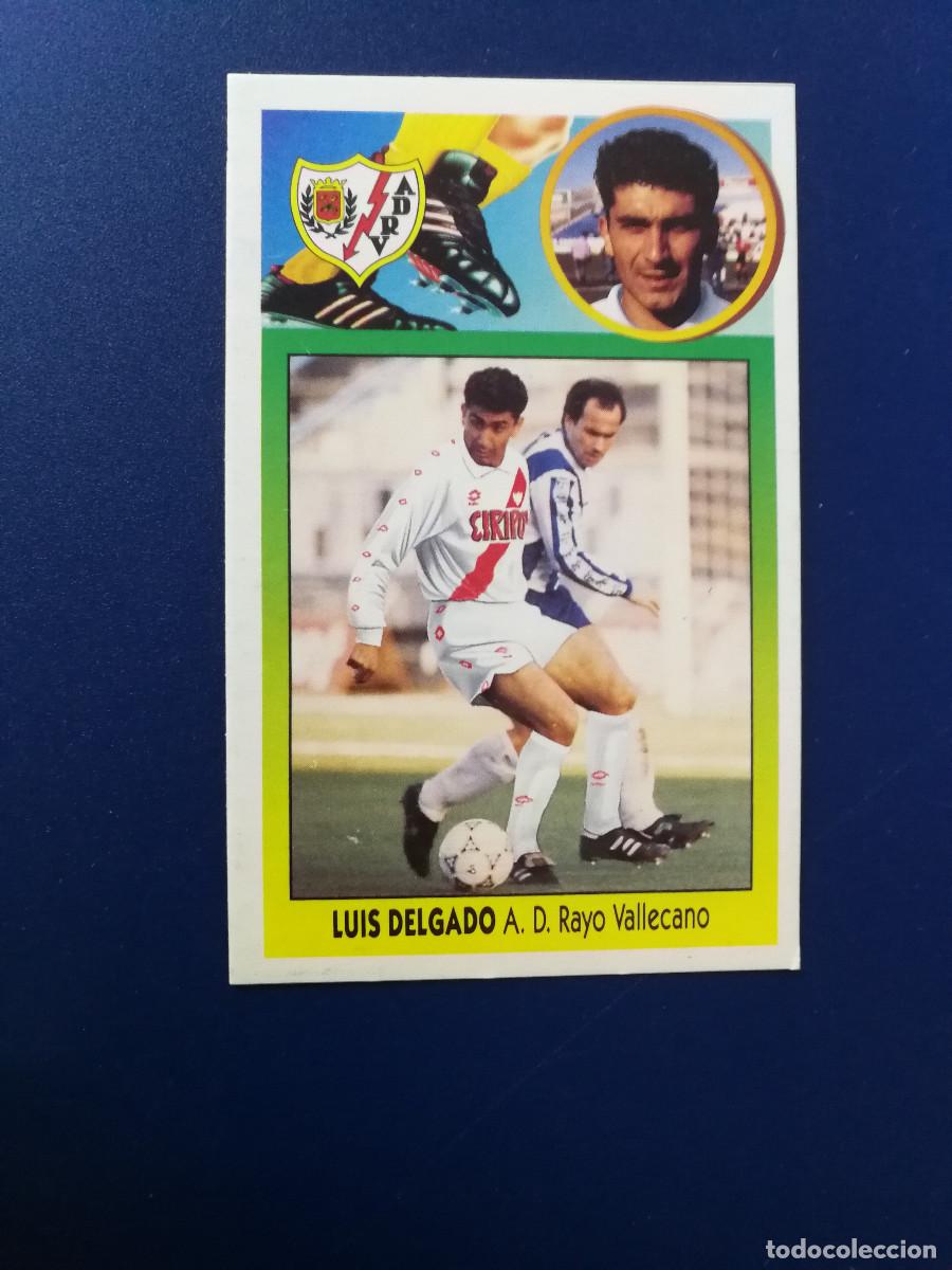 Cromos de F&uacute;tbol: Luis Delgado Coloca Rayo Vallecano editorial Este 1993-94, Este 93/94, despegado