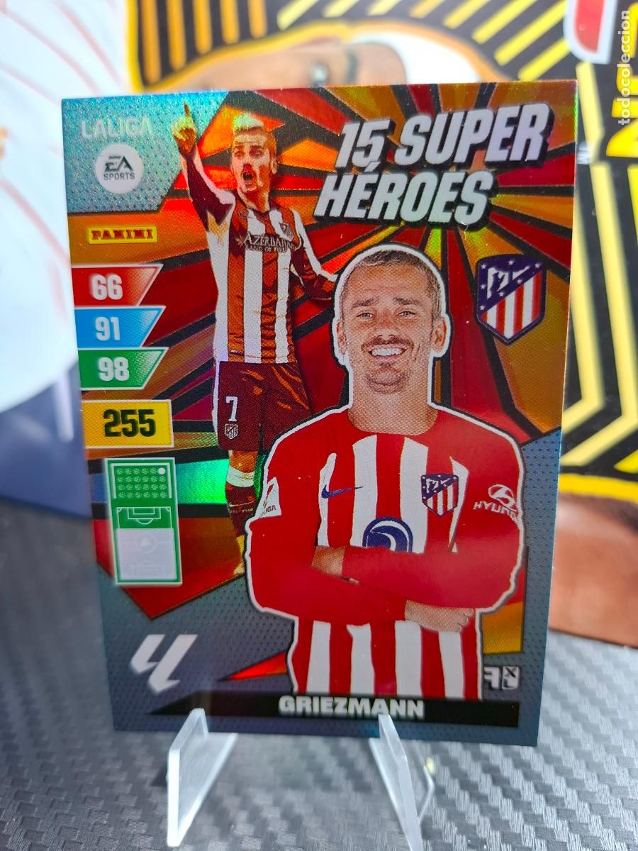 Cromos de F&uacute;tbol: GRIEZMANN ATLETICO DE MADRID 15 SUPER H&Eacute;ROES ADRENALYN LIGA 2023 2024 23 24 DREAM BOX