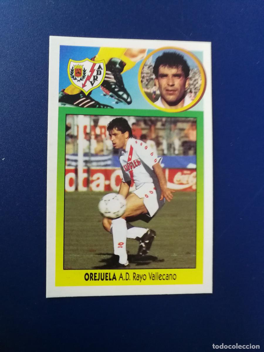 Cromos de F&uacute;tbol: Orejuela Coloca Rayo Vallecano, versi&oacute;n dif&iacute;cil editorial Este 1993-94, Este 93/94, despegado