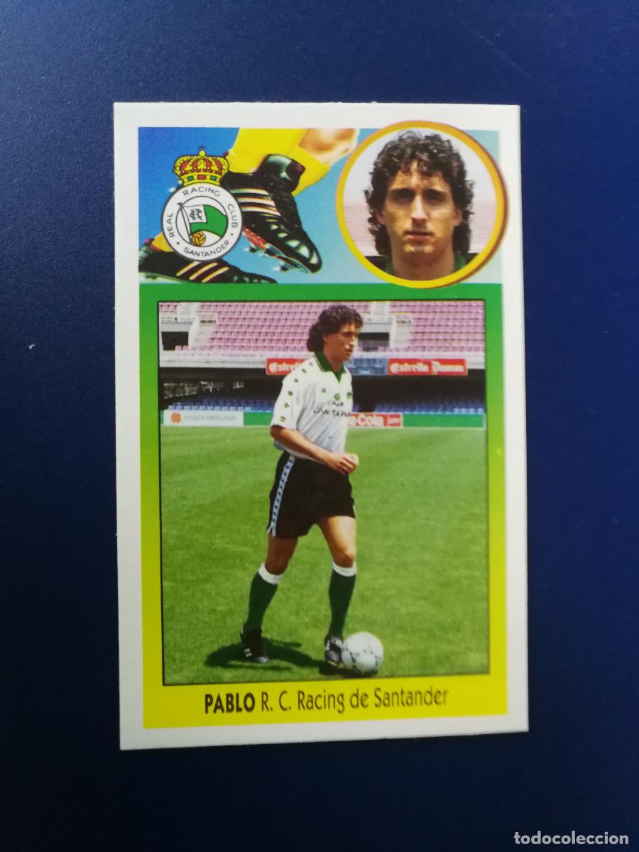 Figurine di Calcio: Pablo Coloca Racing de Santander editorial Este 1993-94, Este 93/94, despegado