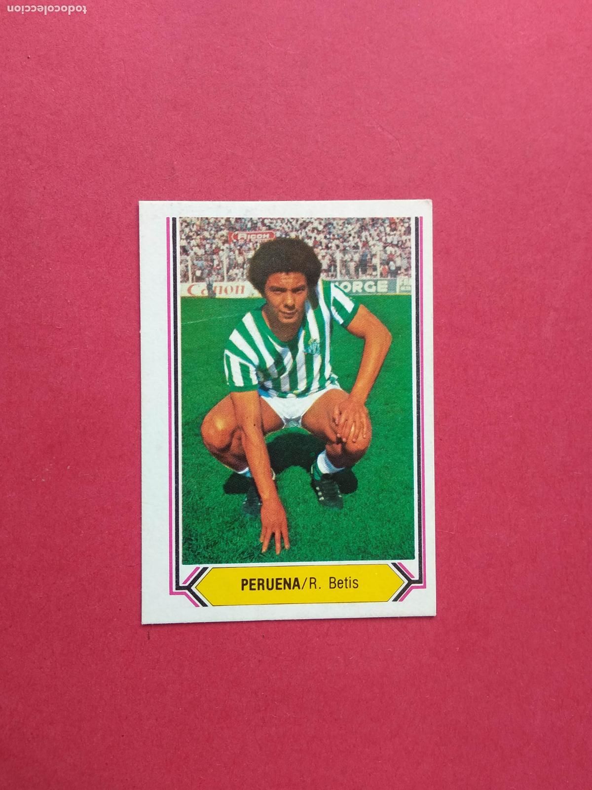 Cromos de F&uacute;tbol: EDICIONES ESTE LIGA 80 81 1980 1981 CROMO NUNCA PEGADO REAL BETIS , PERUENA