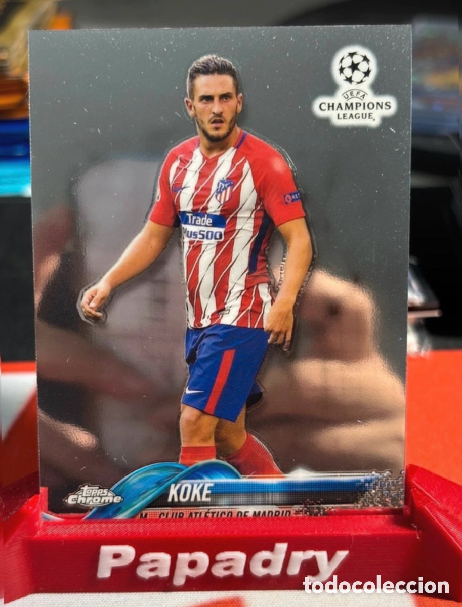 Cartes &agrave; collectionner de Football: 2017-18 Topps Chrome UCL 72 - Koke Atl&eacute;tico Madrid