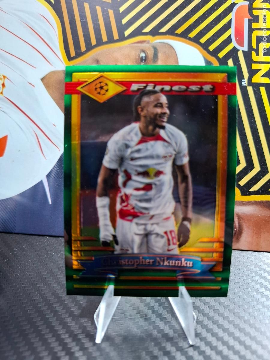 Cromos de f&uacute;tbol: 57 CHRISTOPHER NKUNKU RB LEIPZIG Topps Finest Flashback 22 23 2022 2023