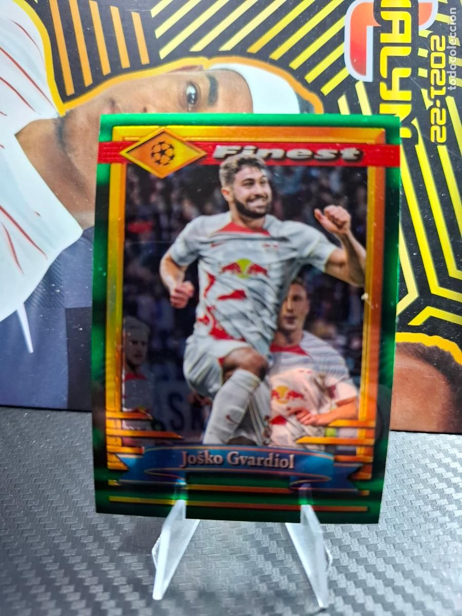 Cromos de f&uacute;tbol: 34 JOSKO GVARDIOL RB LEIPZIG Topps Finest Flashback 22 23 2022 2023