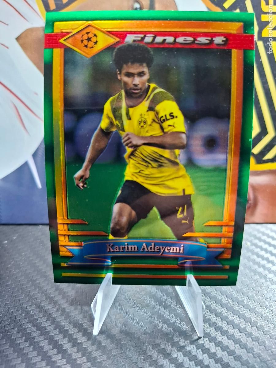 Cromos de f&uacute;tbol: 40 KARIM ADEYEMI BORUSSIA DORTMUND Topps Finest Flashback 22 23 2022 2023