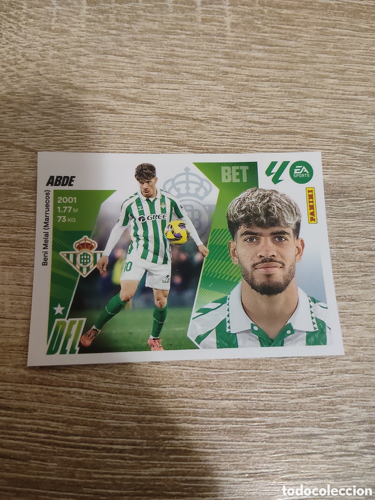 Cromos de F&uacute;tbol: Abde Real Betis liga 2025 2026 25 26 ediciones este