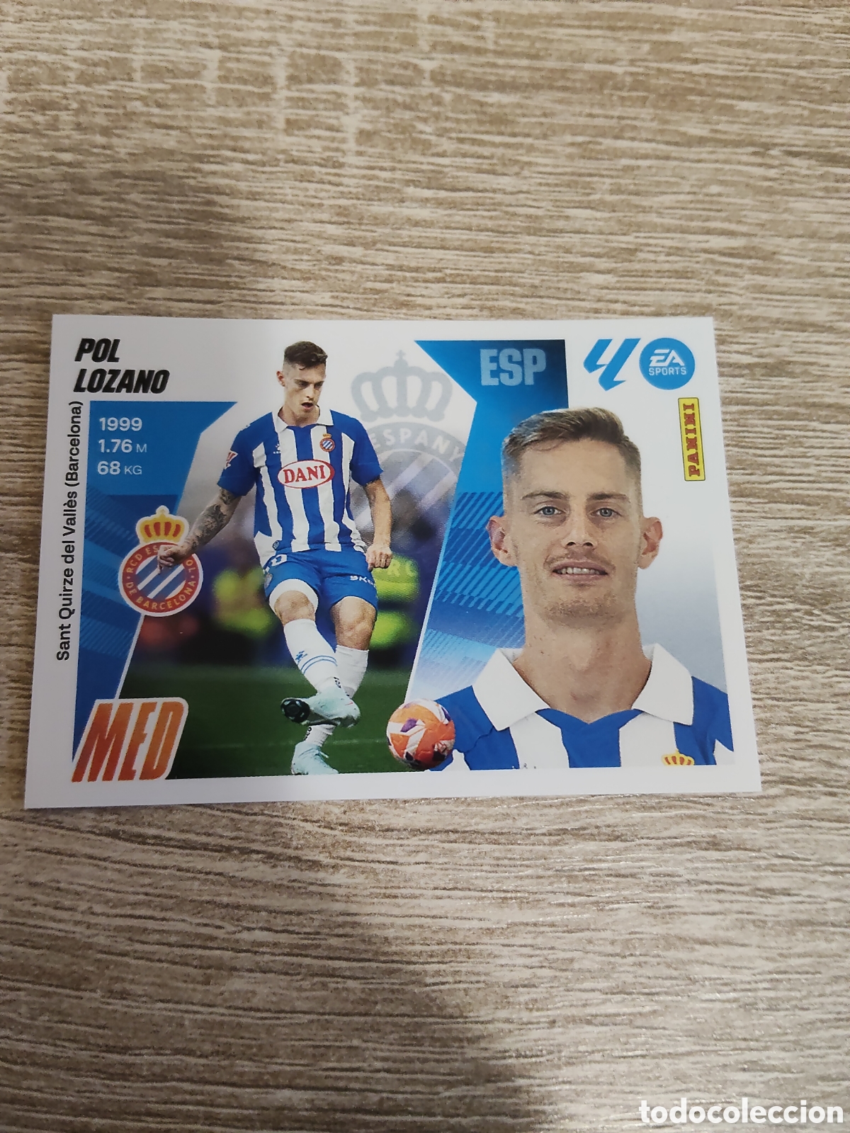 Football Stickers: Pol Lozano Espanyol liga 2025 2026 25 26 ediciones este