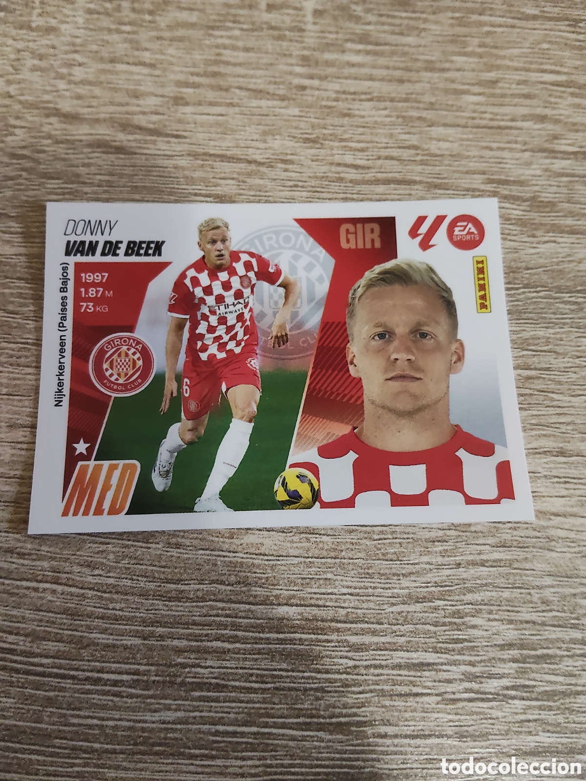 Football Stickers: Van de Beek Girona liga 2025 2026 25 26 ediciones este