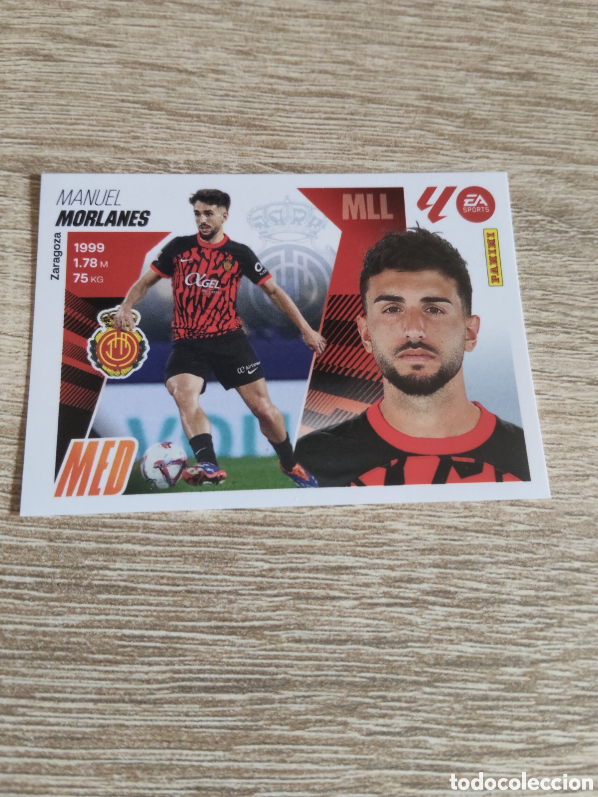 Football Stickers: Morlanes Mallorca liga 2025 2026 25 26 ediciones este