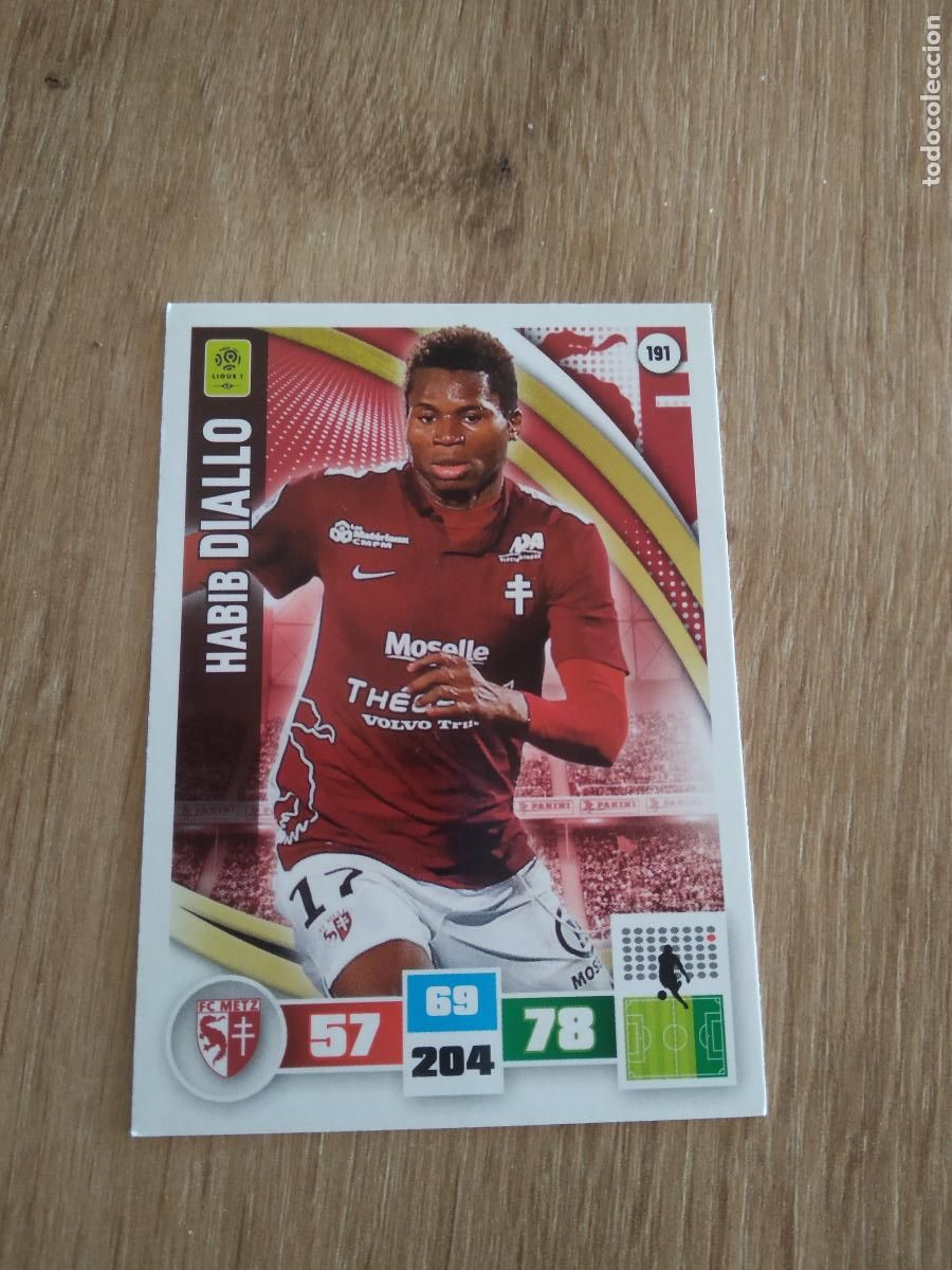 Football Stickers: 191 HABIB DIALLO METZ CROMO FUTBOL PANINI LIGA FRANCIA 2016-2017 FOOT LIGUE 1 ADRENALYN 16-17