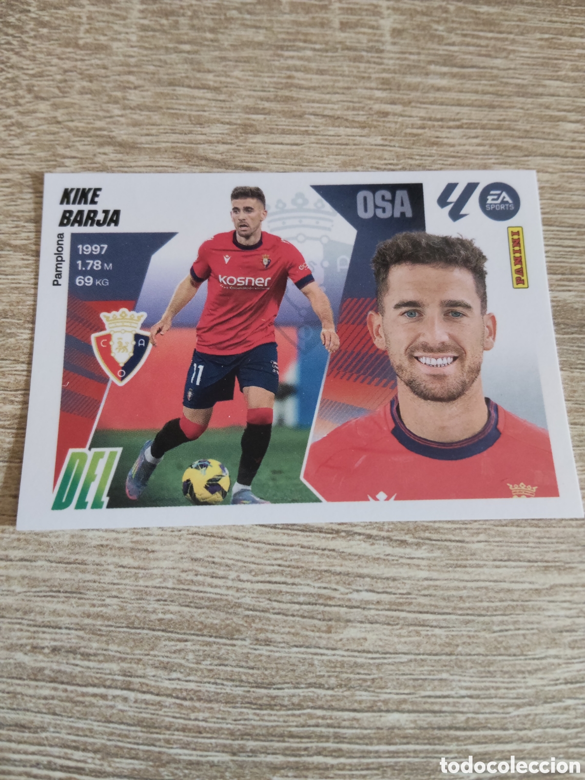 Football Stickers: Kike Barja Osasuna liga 2025 2026 25 26 ediciones este