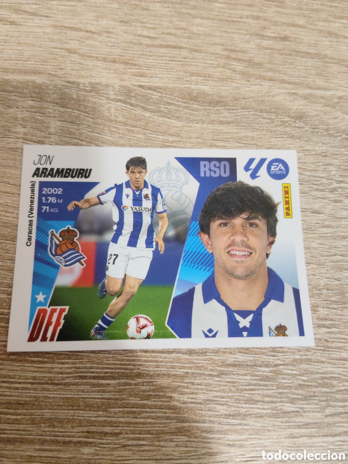 Football Stickers: Aramburu Real Sociedad liga 2025 2026 25 26 ediciones este