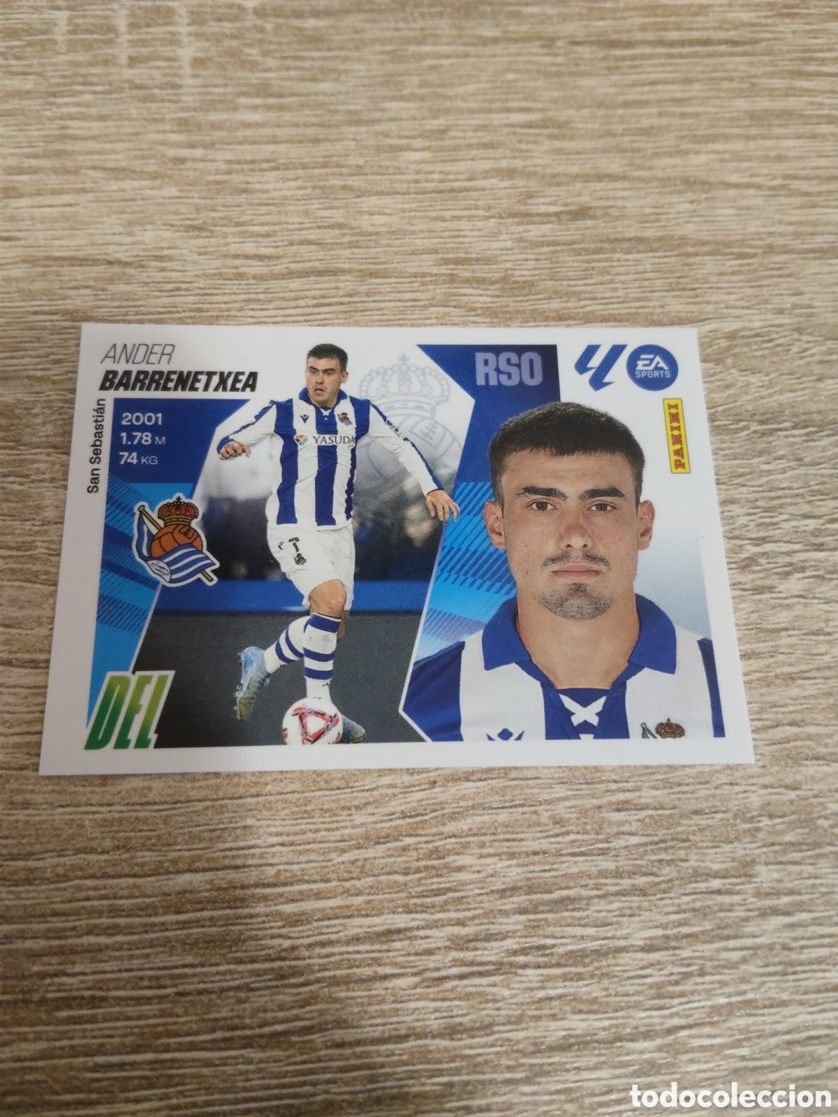 Football Stickers: Barrenetxea Real Sociedad liga 2025 2026 25 26 ediciones este