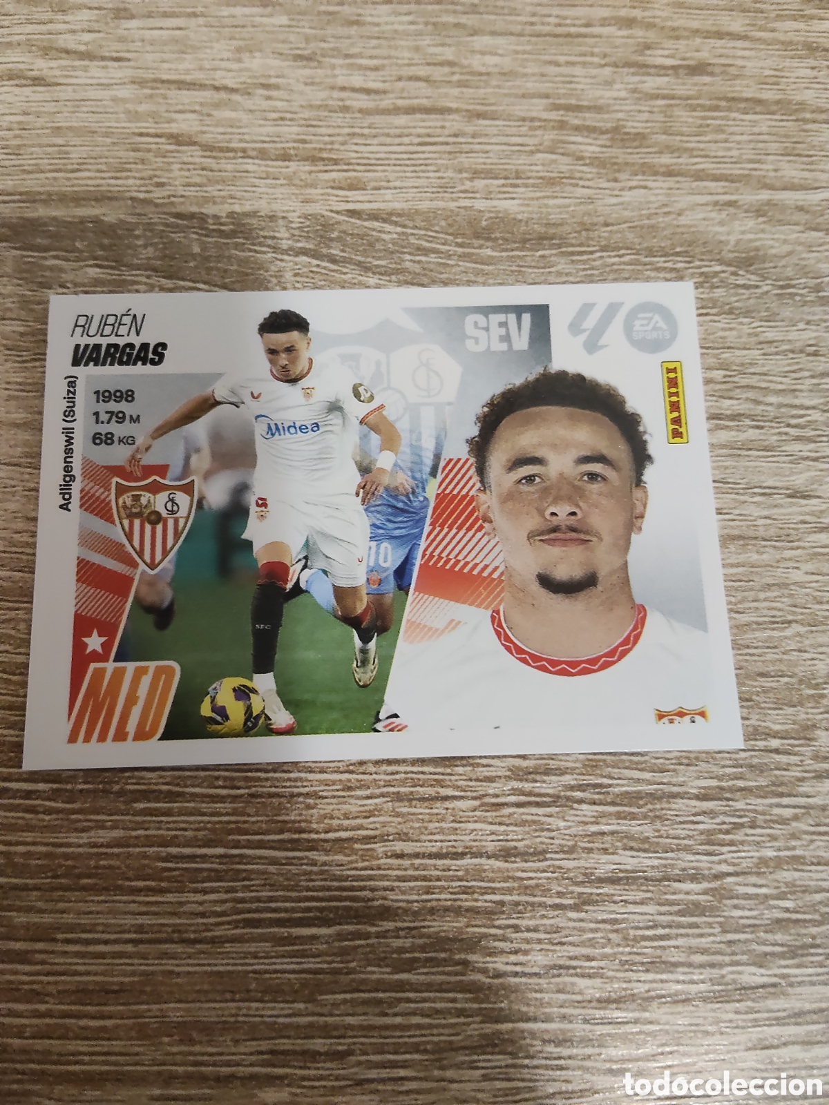 Cromos de F&uacute;tbol: Vargas Sevilla liga 2025 2026 25 26 ediciones este