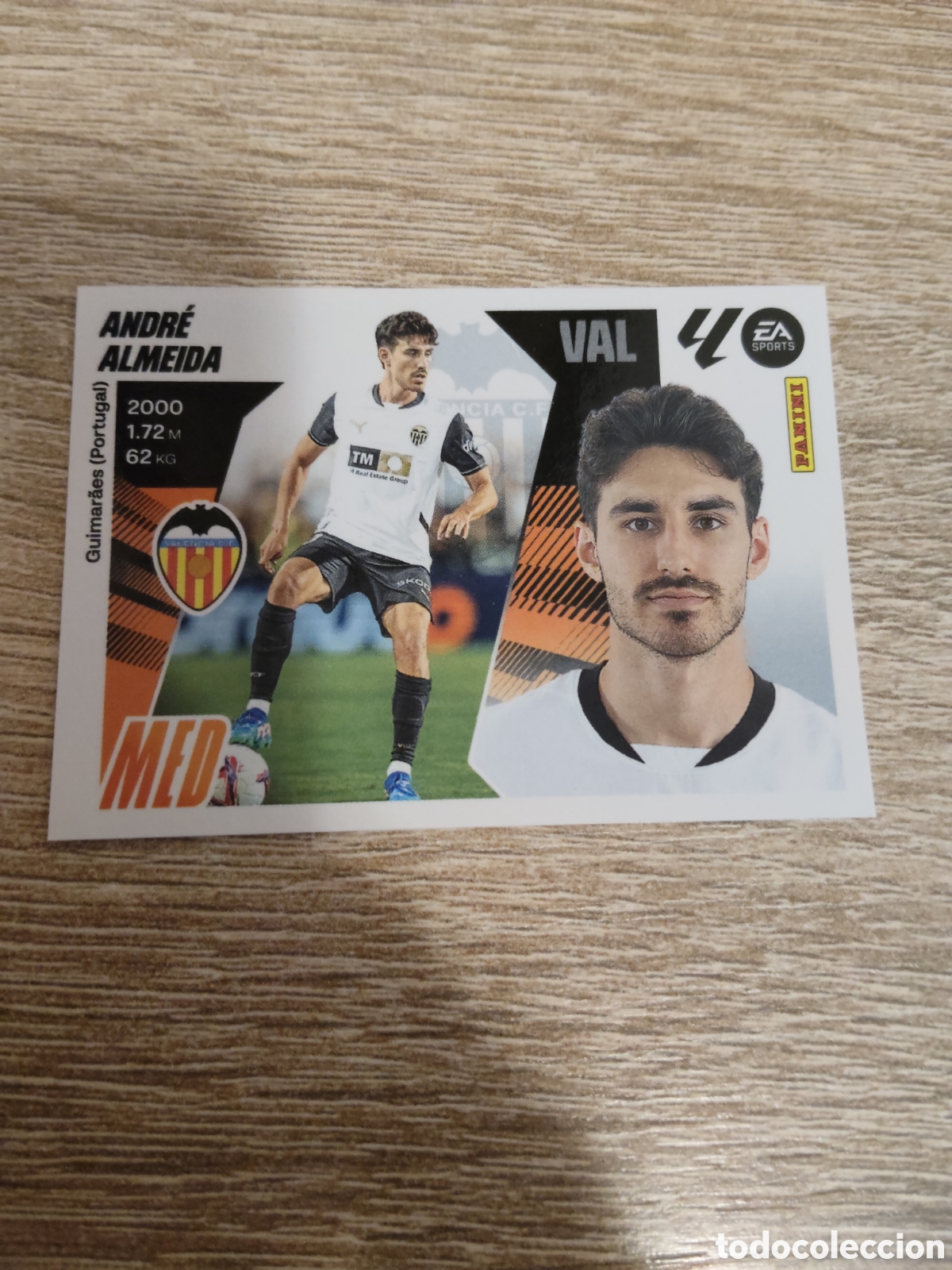 Cromos de F&uacute;tbol: Andr&eacute; Almeida Valencia liga 2025 2026 25 26 ediciones este