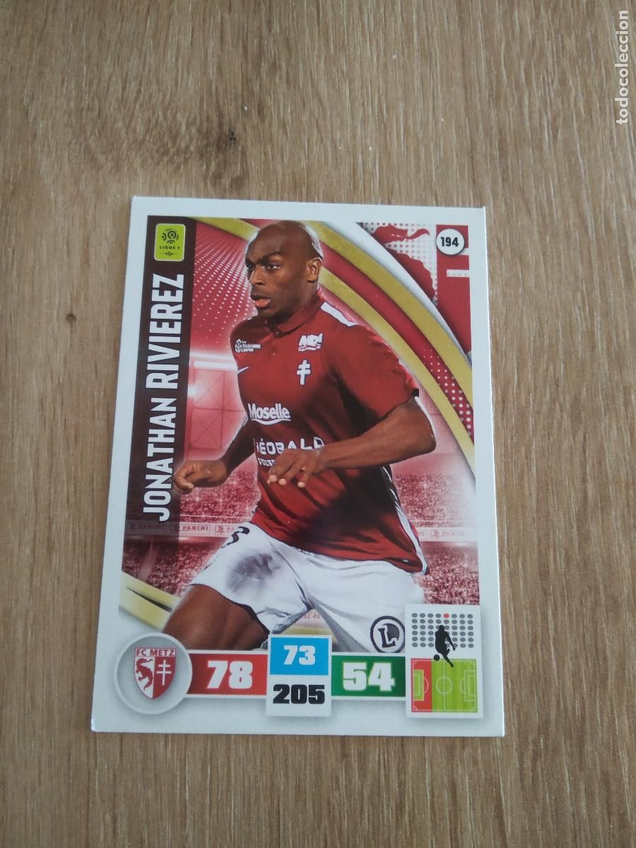 Cromos de F&uacute;tbol: 194 RIVIEREZ METZ CROMO FUTBOL PANINI LIGA FRANCIA 2016-2017 FOOT LIGUE 1 ADRENALYN 16-17
