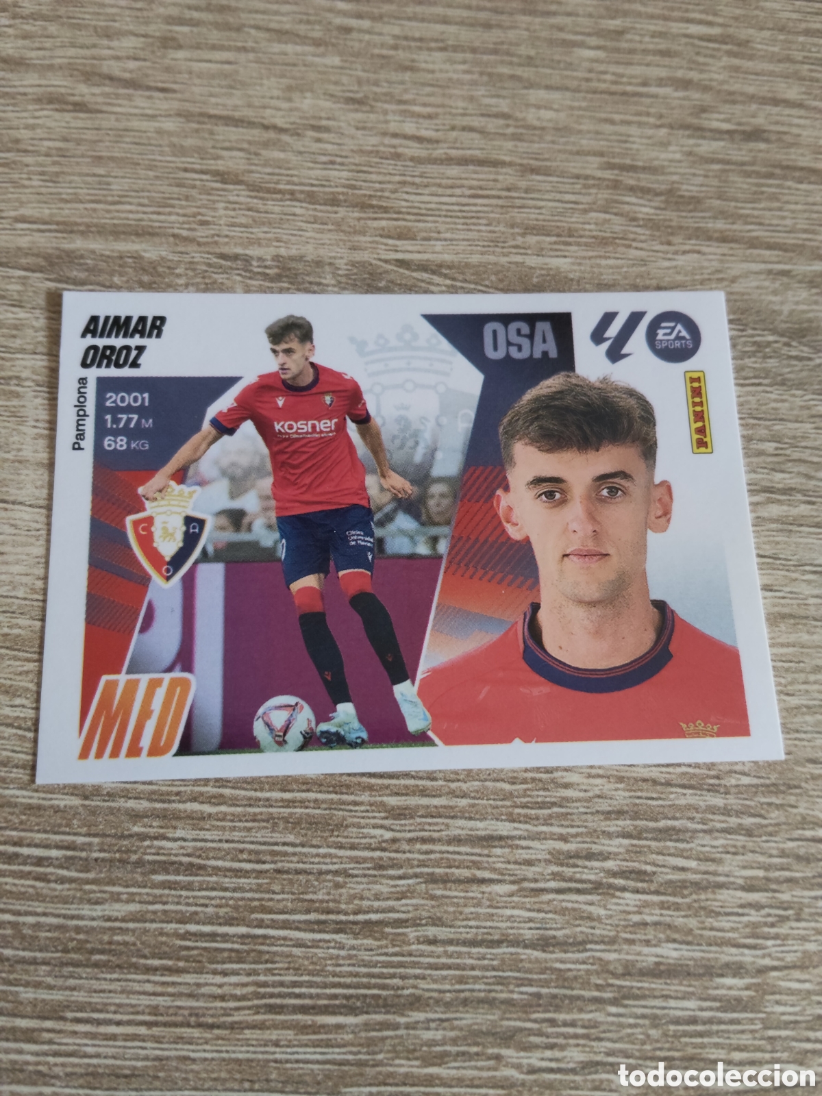 Cromos de F&uacute;tbol: Aimar Oroz Osasuna liga 2025 2026 25 26 ediciones este
