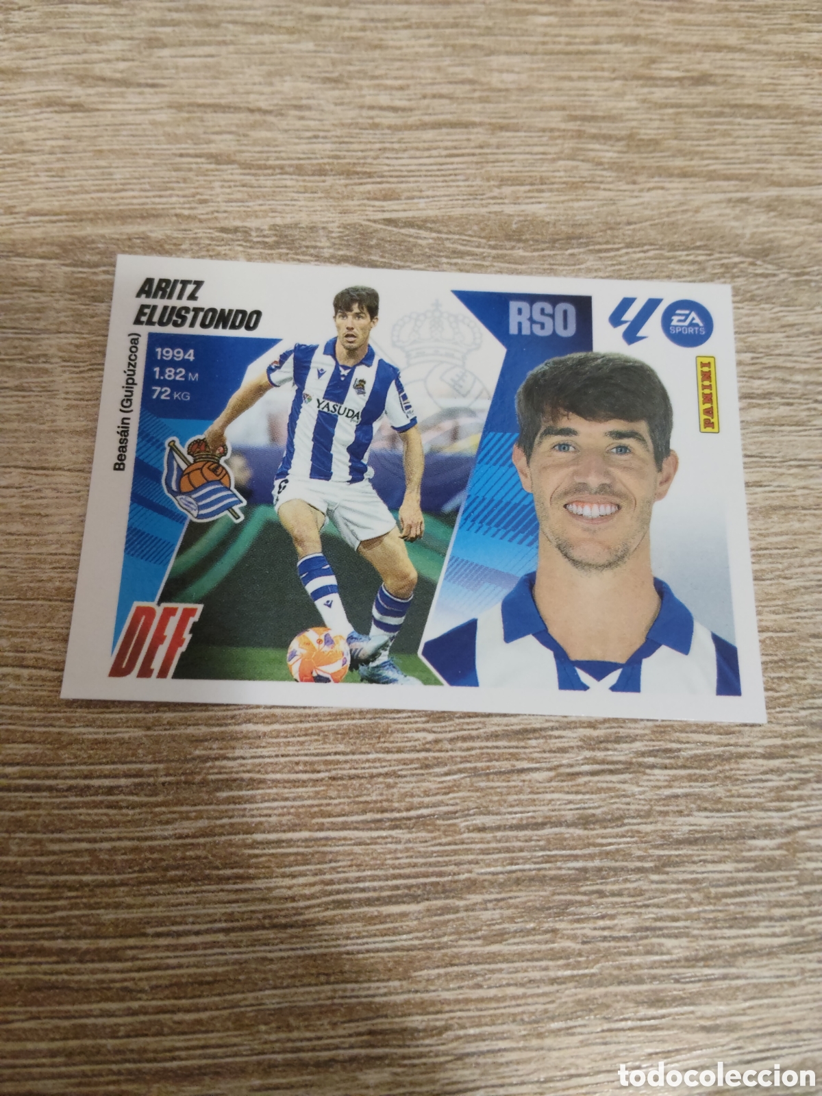 Cromos de F&uacute;tbol: Aritz Elustondo Real Sociedad liga 2025 2026 25 26 ediciones este