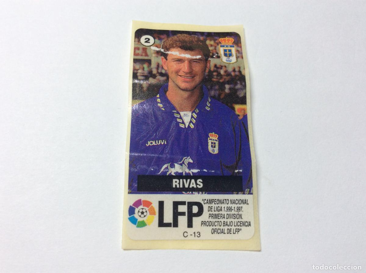 Cromos de F&uacute;tbol: Deteriorado Rivas Real Oviedo Chicles Vidal 96 97