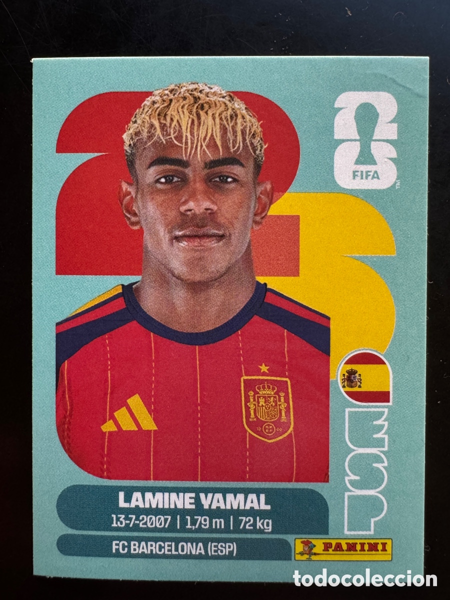 Cromos de F&uacute;tbol: Lamine Yamal 15 Espa&ntilde;a Mundial 2026