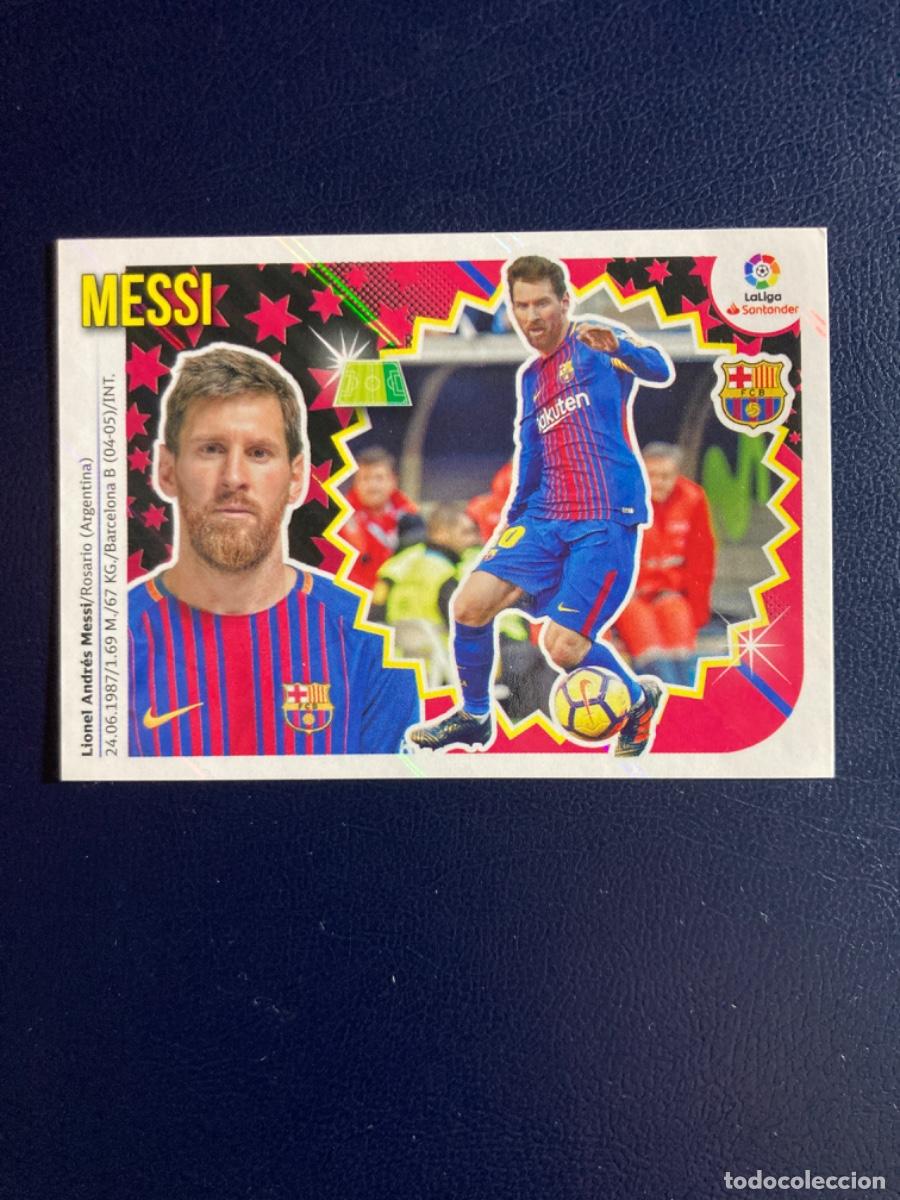 Cromos de F&uacute;tbol: 14 LIONEL MESSI 18 19 PANINI LIGA ESTE 2018 2019 FC BARCELONA Sin pegar