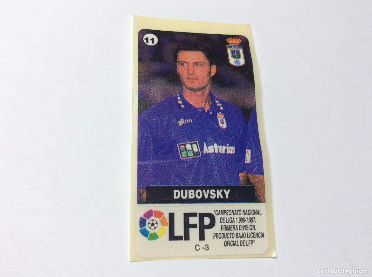 Cromos de F&uacute;tbol: Dubovsky Real Oviedo Chicles Vidal 96 97