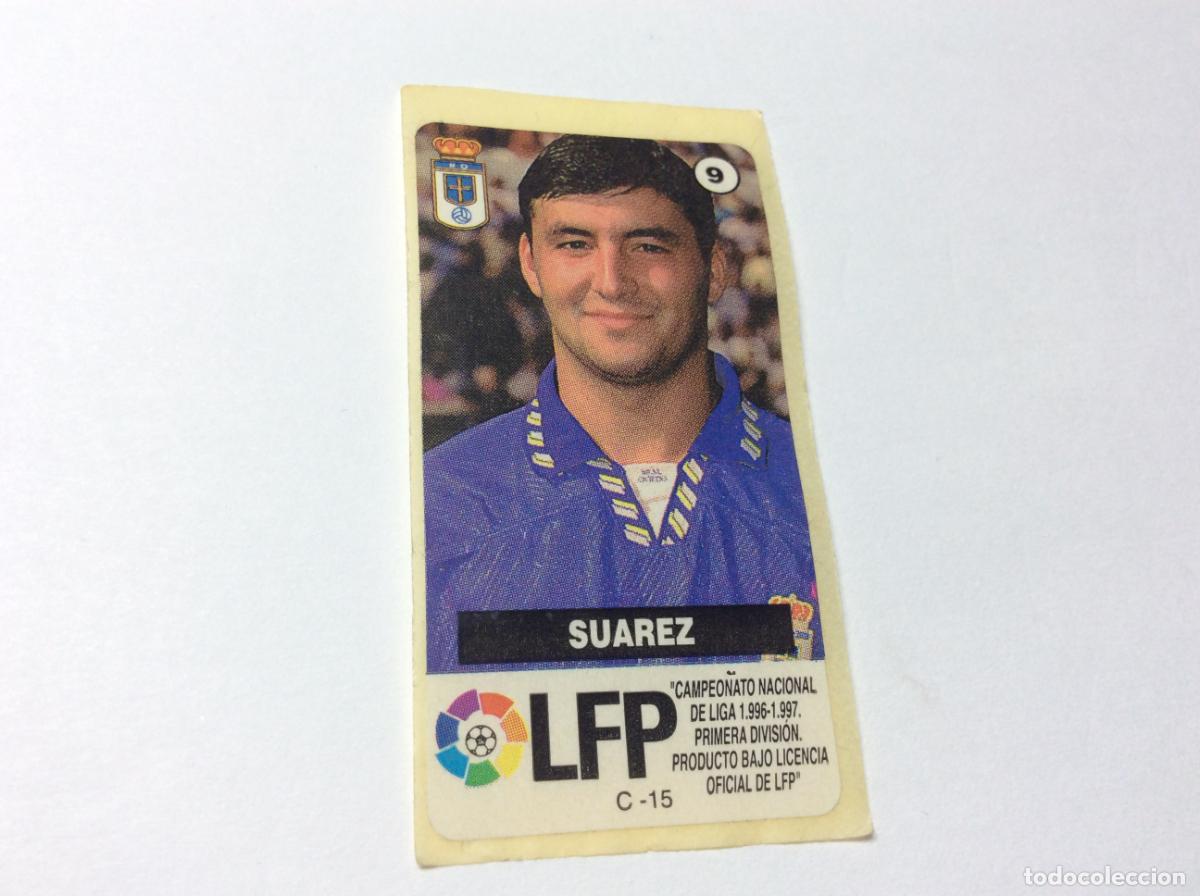 Cromos de F&uacute;tbol: Suarez Real Oviedo Chicles Vidal 96 97