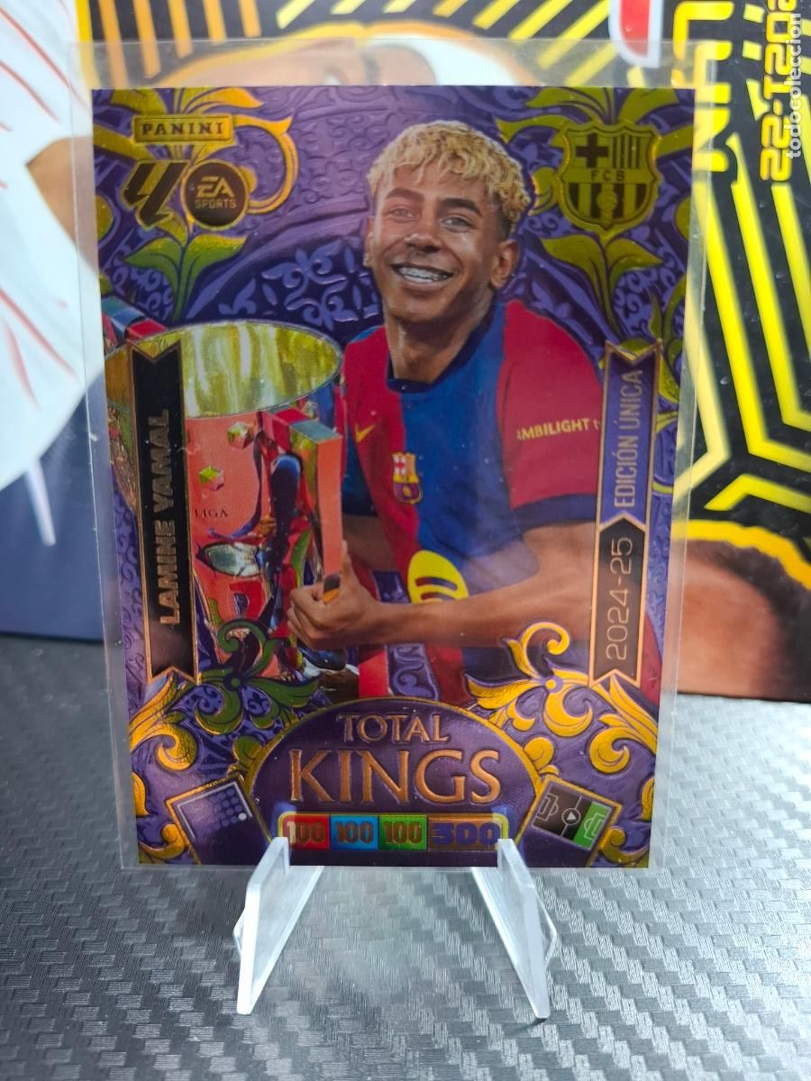 Cromos de F&uacute;tbol: LAMINE YAMAL FC BARCELONA ADRENALYN XL 25 26 2025 2026 CARD TOTAL KINGS EDICION UNICA 2024 25