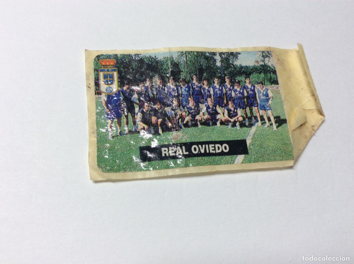 Cromos de F&uacute;tbol: Deteriorado Equipo Real Oviedo Chicles Vidal 96 97