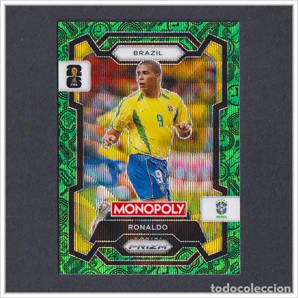 Cromos de F&uacute;tbol: FIFA WORLD CUP 2026 PANINI PRIZM MONOPOLY RONALDO NAZARIO 18 BRASIL VERDE GREEN COLECCI&Oacute;N MUNDIAL