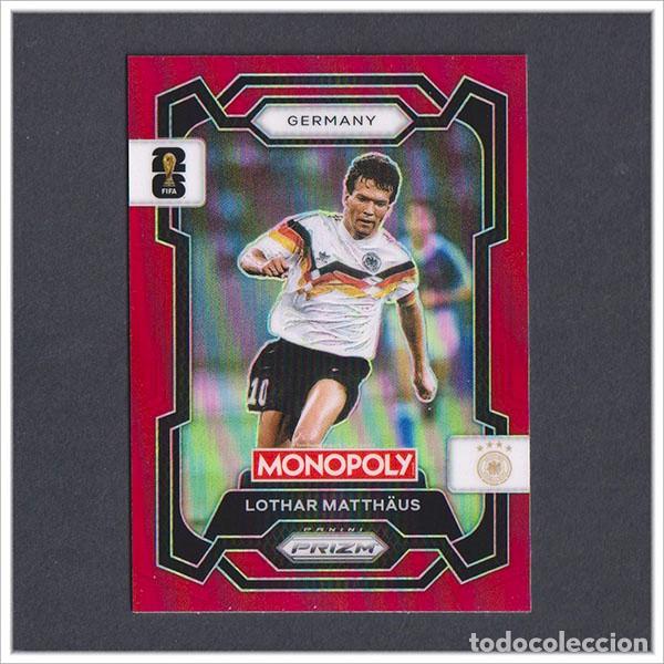 Cromos de F&uacute;tbol: FIFA WORLD CUP 2026 PANINI PRIZM MONOPOLY LOTHAR MATTHAUS 64 ROJO RED ALEMANIA COLECCI&Oacute;N MUNDIAL