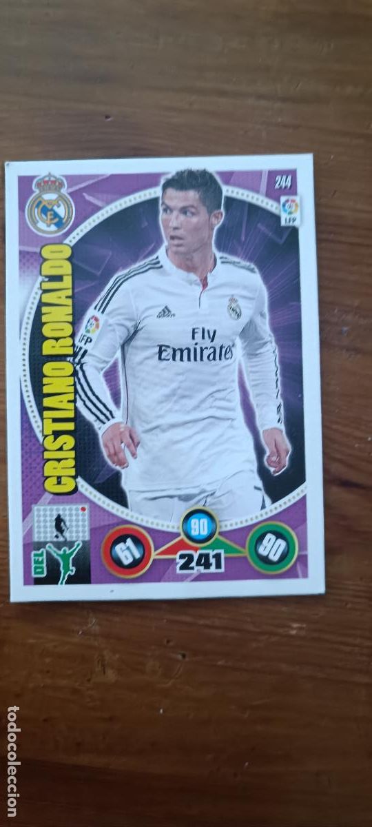 Fu&szlig;ball-Sticker: CROMO ADRENALYN 2024-15 14-15 CRISTIANO RONALDO N 244