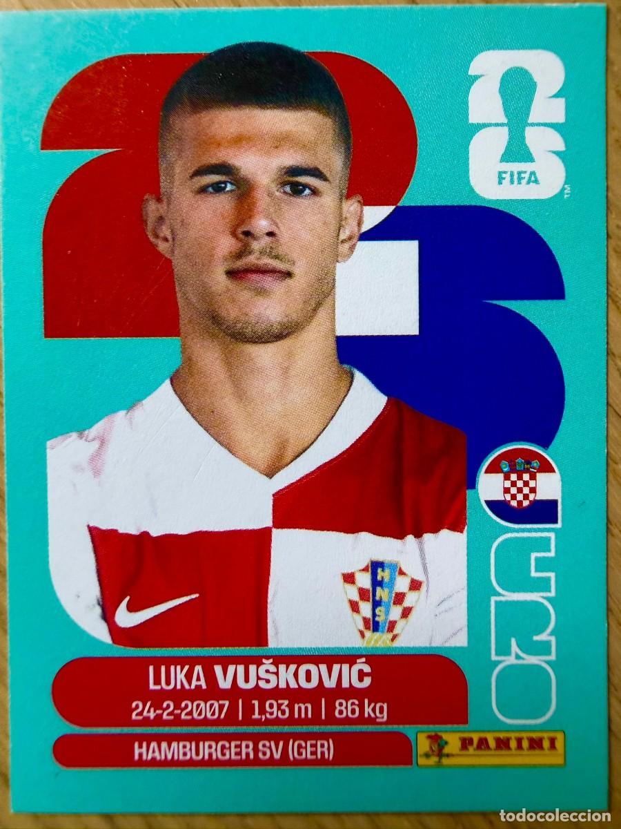 Fu&szlig;ball-Sticker: CRO6 CRO 6 LUKA VUSKOVIC CROACIA MUNDIAL FIFA WORLD CUP 2026 26 STICKER CROMO PANINI SIN PEGAR