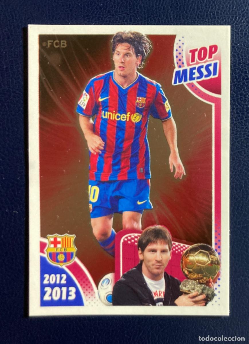 Cromos de F&uacute;tbol: 164 LEO MESSI TOP BAL&Oacute;N DE ORO METAL CROMO COLECCI&Oacute;N BARCELONA 2012-2013LIGA 12-13 PANINI Sin pegar