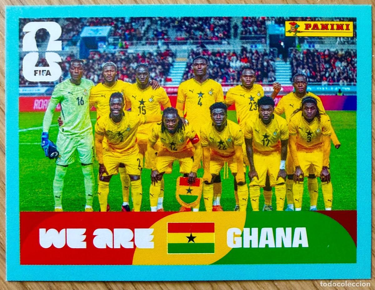 Cromos de F&uacute;tbol: GHA13 GHA 13 PLANTILLA GHANA MUNDIAL FIFA WORLD CUP 2026 26 STICKER CROMO PANINI SIN PEGAR