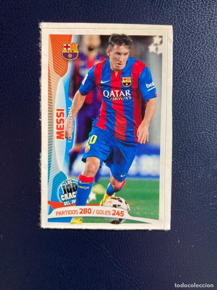 Fu&szlig;ball-Sticker: MESSI 62 BARCELONA ALBUM LOS 100 CRACKS DEL JUGON Liga 2014 2015 14 15 Sin pegar