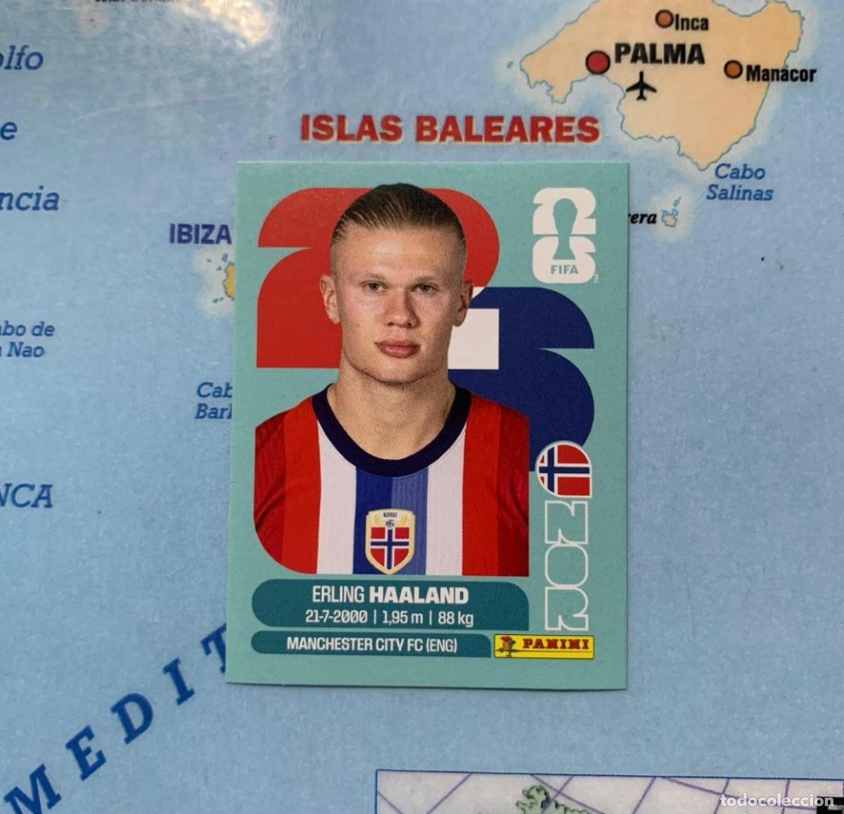 Fu&szlig;ball-Sticker: Haaland n&uacute;mero 15 de Noruega cromo panini Mundial Fifa World Cup 2026