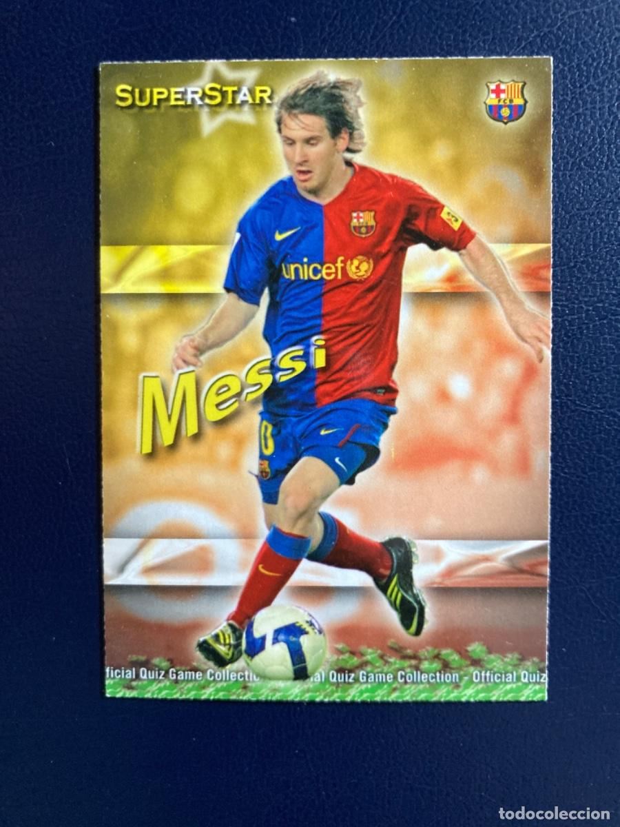 Cromos de F&uacute;tbol: MUNDICROMO QUIZ GAME LIGA 2009 2010 09 10 - 027 27 MESSI ( SUPERSTAR MATE ) - FC. BARCELONA