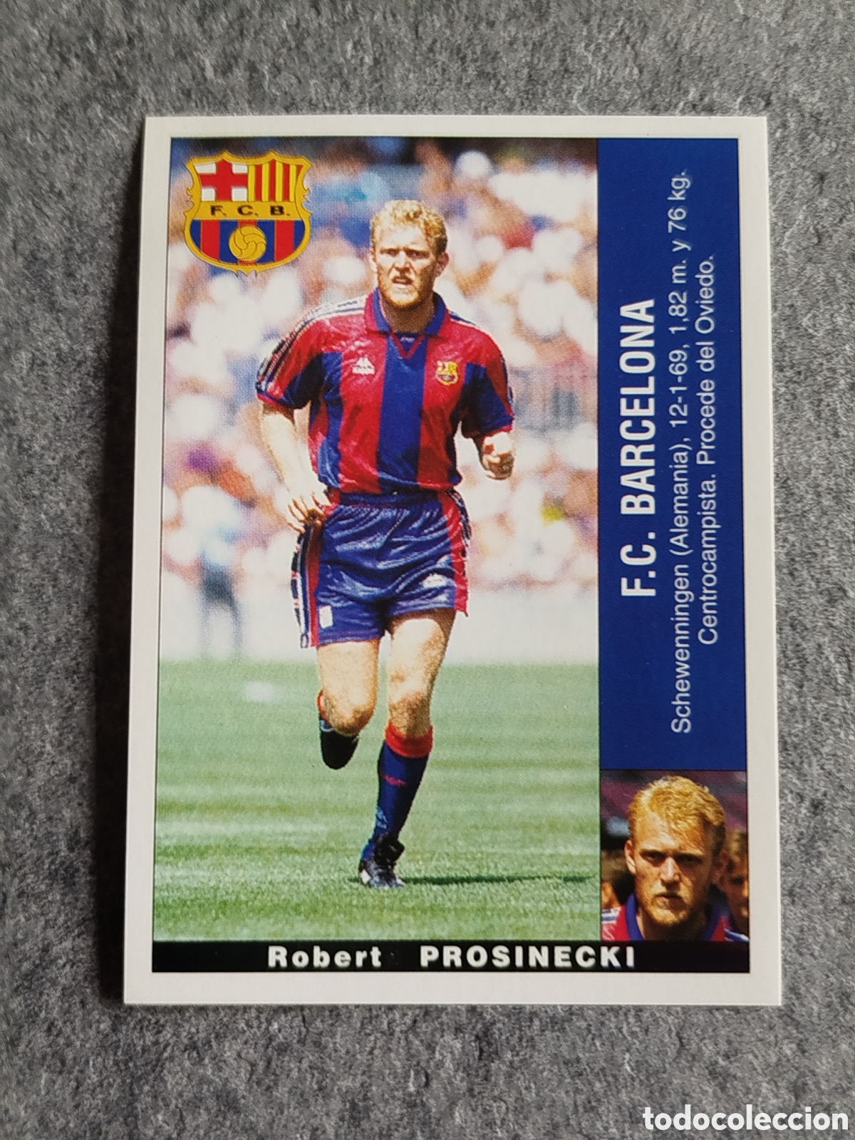 Cromos de F&uacute;tbol: CROMO PROSINECKI 10 BARCELONA FICHAJE FICHAJES 1 PANINI LIGA 1995 95 96 NUNCA PEGADO SIN PEGAR