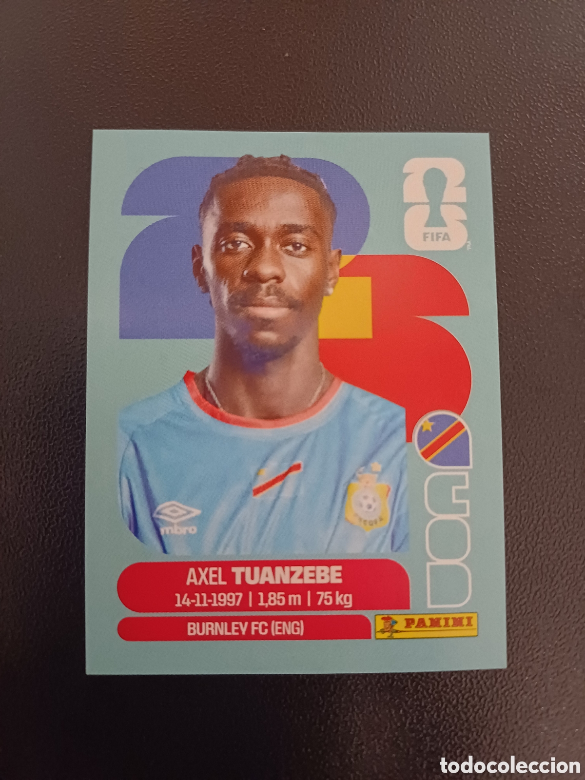 Cromos de F&uacute;tbol: #COD4 AXEL TUANZEBE CONGO PANINI FIFA WORLD CUP 2026