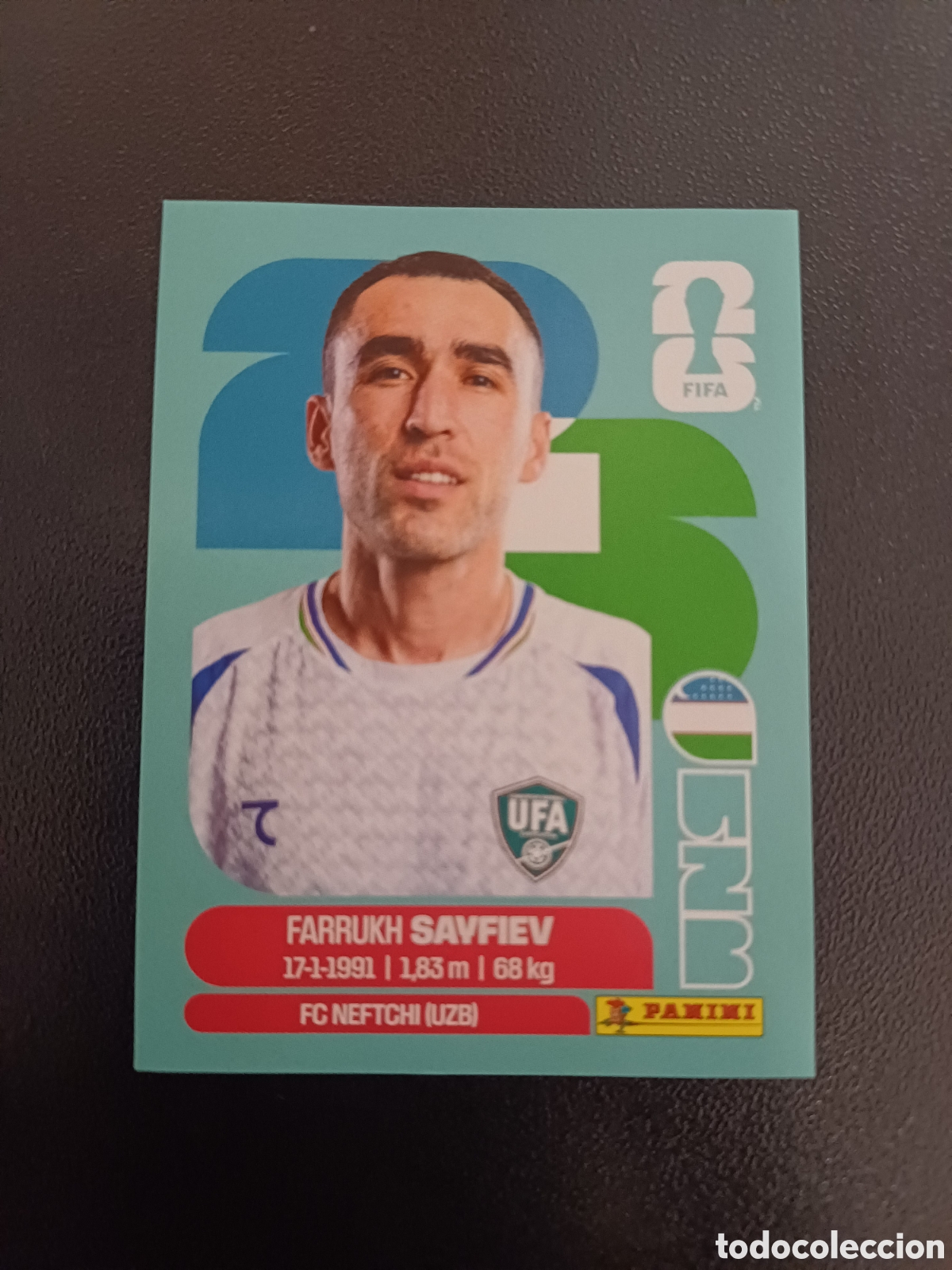 Cromos de F&uacute;tbol: #UZB3 FARRUKH SAYFIEV UZBEKISTAN PANINI FIFA WORLD CUP 2026