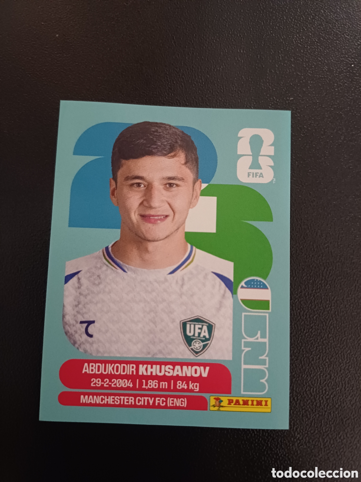 Cromos de F&uacute;tbol: #UZB9 ABDUKODIR KHUSANOV UZBEKISTAN PANINI FIFA WORLD CUP 2026